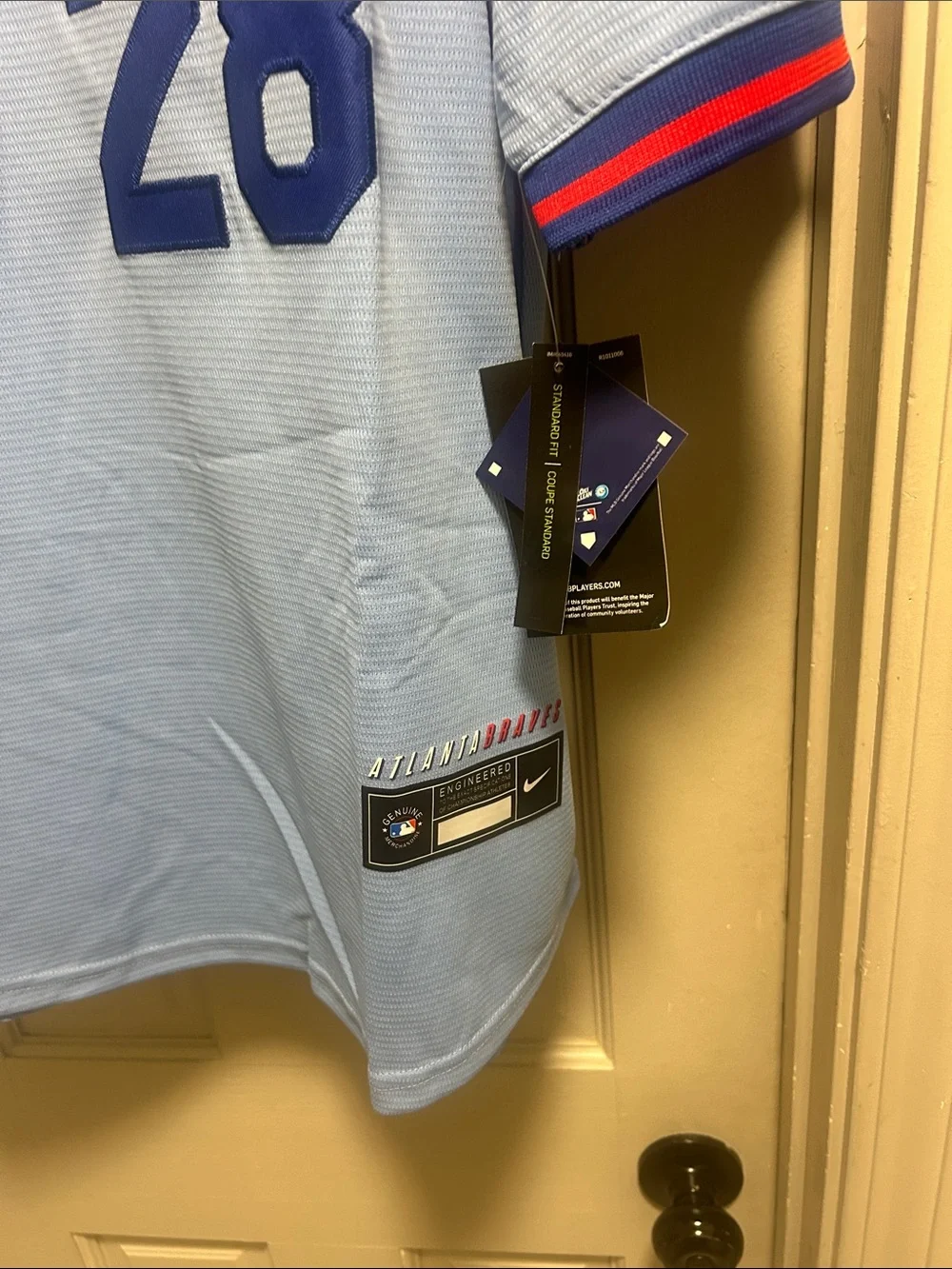 Atlanta Braves City Connect Olson #28 Light Blue Jersey